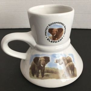 Protect Endangered Species Elephant No Spill Mug